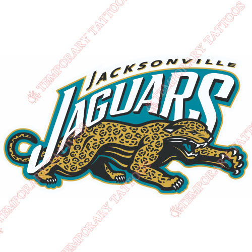 Jacksonville Jaguars Customize Temporary Tattoos Stickers NO.557